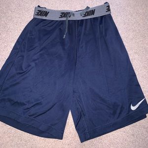 Navy Nike gym shorts